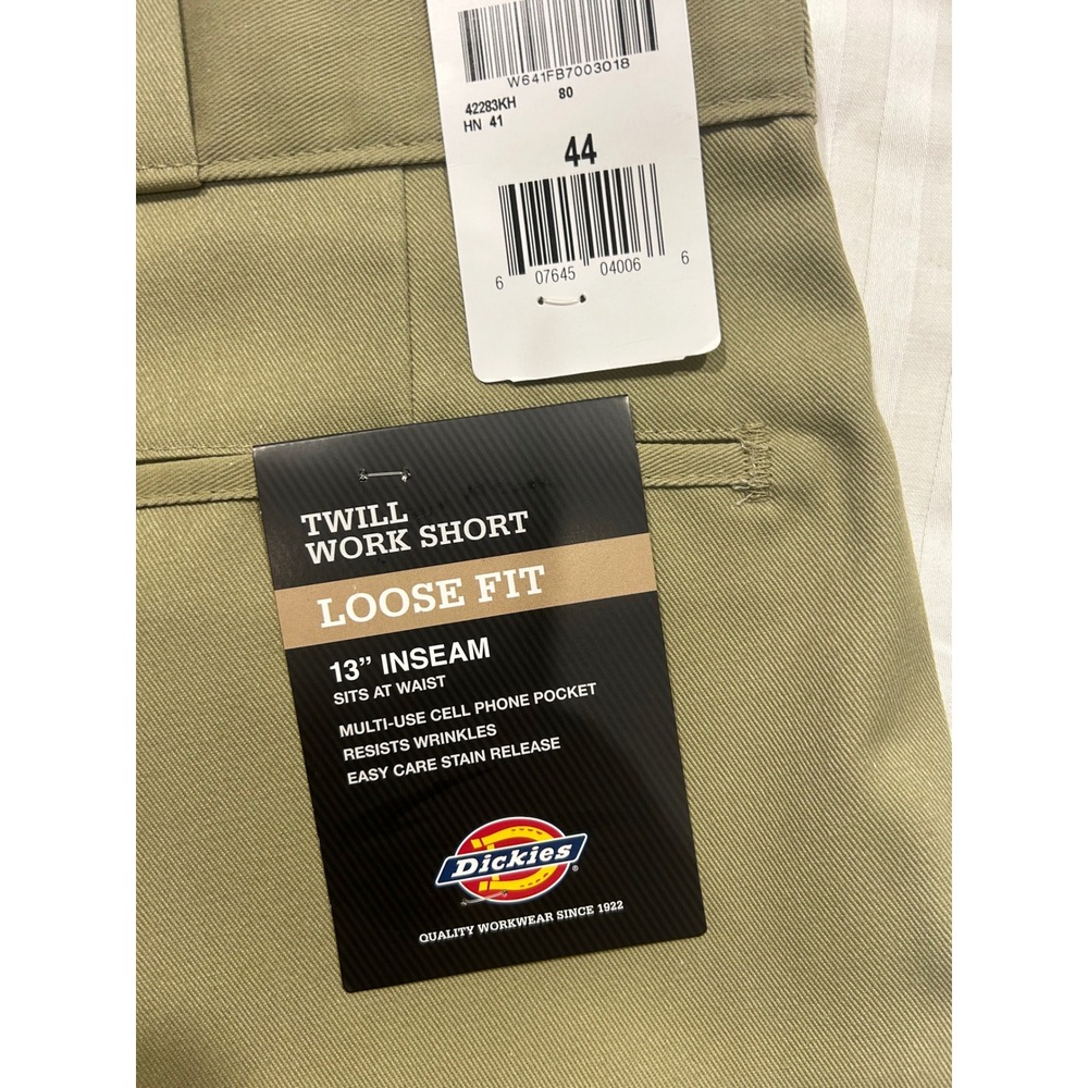 Dickies Twill Work Shorts Loose Fit 13" Inseam Multi-Use Pocket Size 44
(619) - Picture 3 of 6